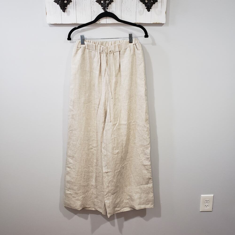 DISSH Gina Natural Linen Waist Pants Size 4